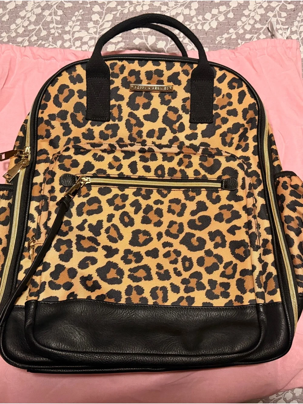 RARE Poppy & Peonies 2020 Charlie Leopard Backpack EUC